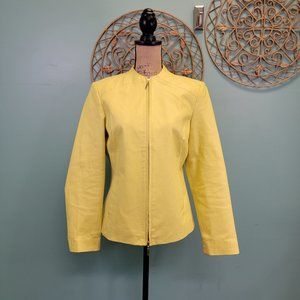 RUSSEL KEMP Yellow Leather Jacket